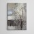 Kış Ağaç ve Baraka Mini Kanvas Tablo